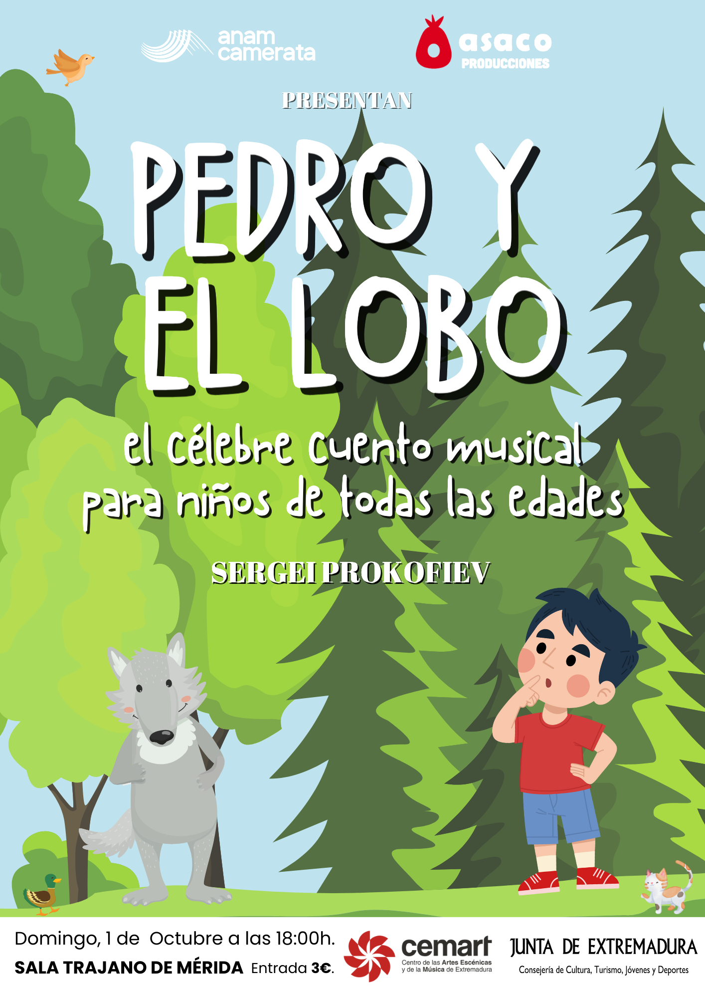 Pedro y el lobo Mérida